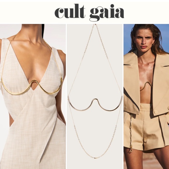 cult gaia Jewelry - CULT GAIA ASHA BRALETTE CHAIN IN GOLD 228$